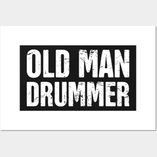 Old Man Drummer Posters and Art